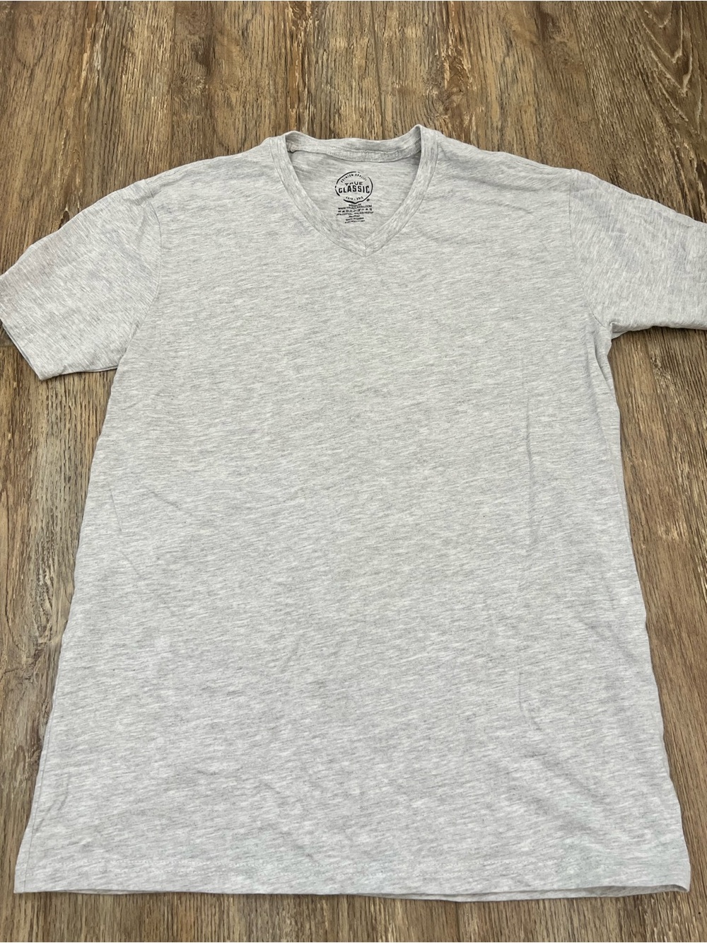 Men’s V-Neck T-Shirt Heather Gray